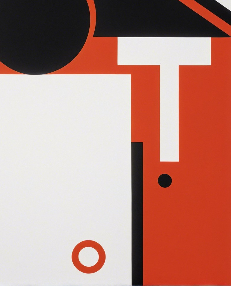 Abstract Composition with Geometric Shapes and Colors