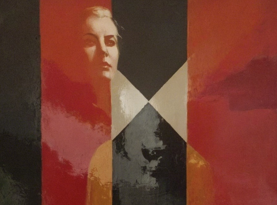 Modern Pop Art Painting of a Woman with Bold Colors