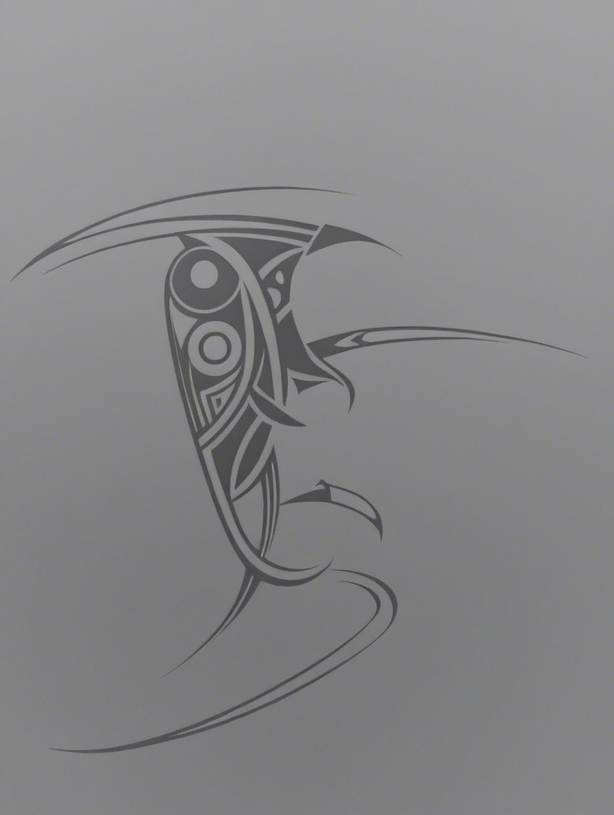 Minimalist Stylized Face Design with Geometric Shapes