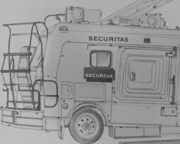 Specialized Security Vehicle with Surveillance Equipment