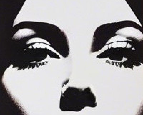 Monochromatic Portrait of a Woman's Face