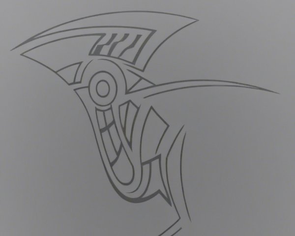 Abstract Design with Smooth Lines and Geometric Shapes