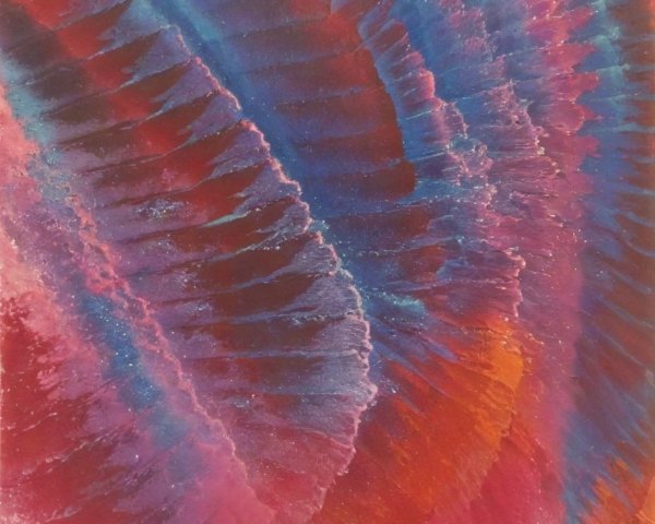 Vibrant Abstract Design with Swirling Color Patterns