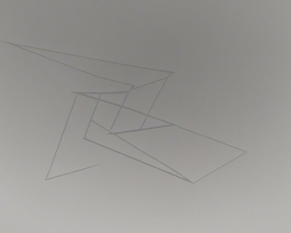 Minimalistic geometric abstract art with gray gradient