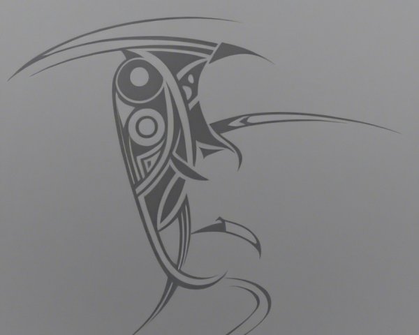 Minimalist Stylized Face Design with Geometric Shapes