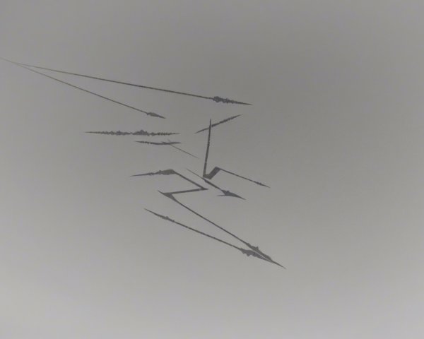 Abstract Minimalist Photograph of Jagged Black Lines