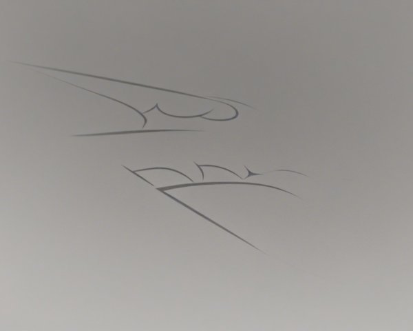 Abstract Gray Monochrome Image with Wave Elements