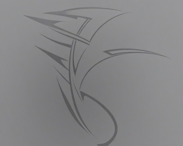 Minimalist Abstract Design with Flowing Lines and Arrows