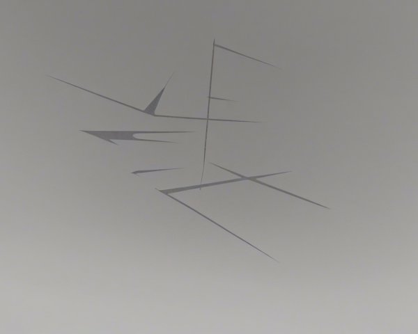 Abstract Grey Shapes on Light Grey Background