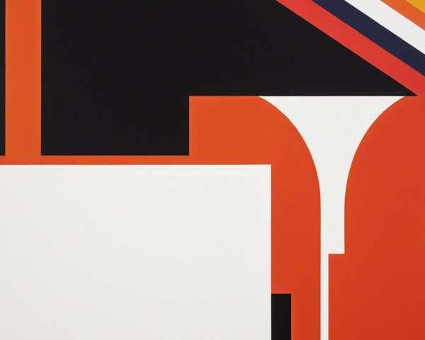 Bold Abstract Design with Vibrant Color Blocks