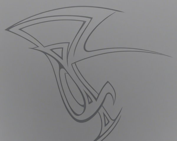 Abstract Design with Flowing Lines and Curves