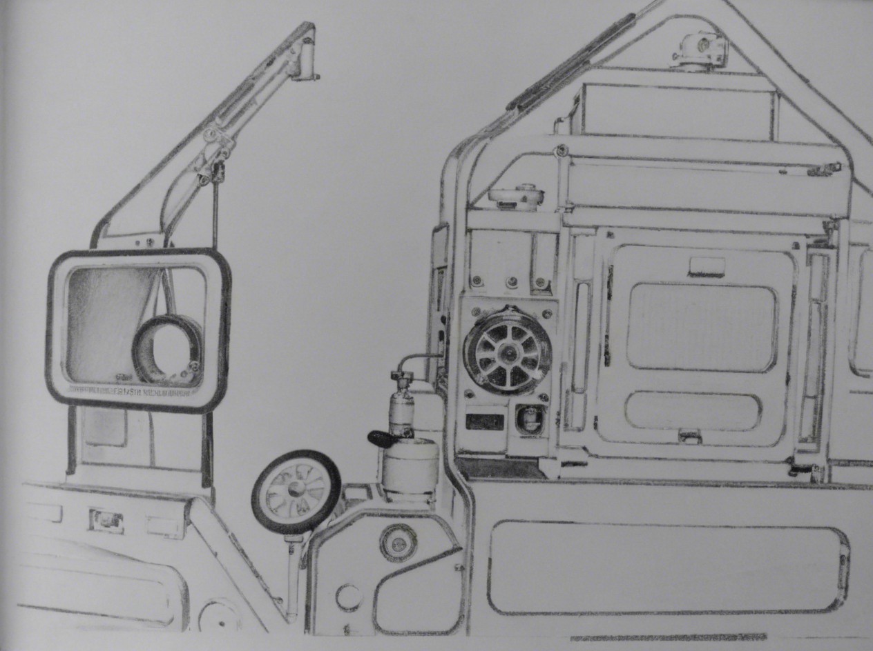 Detailed Drawing of Vehicle Side Profile and Components