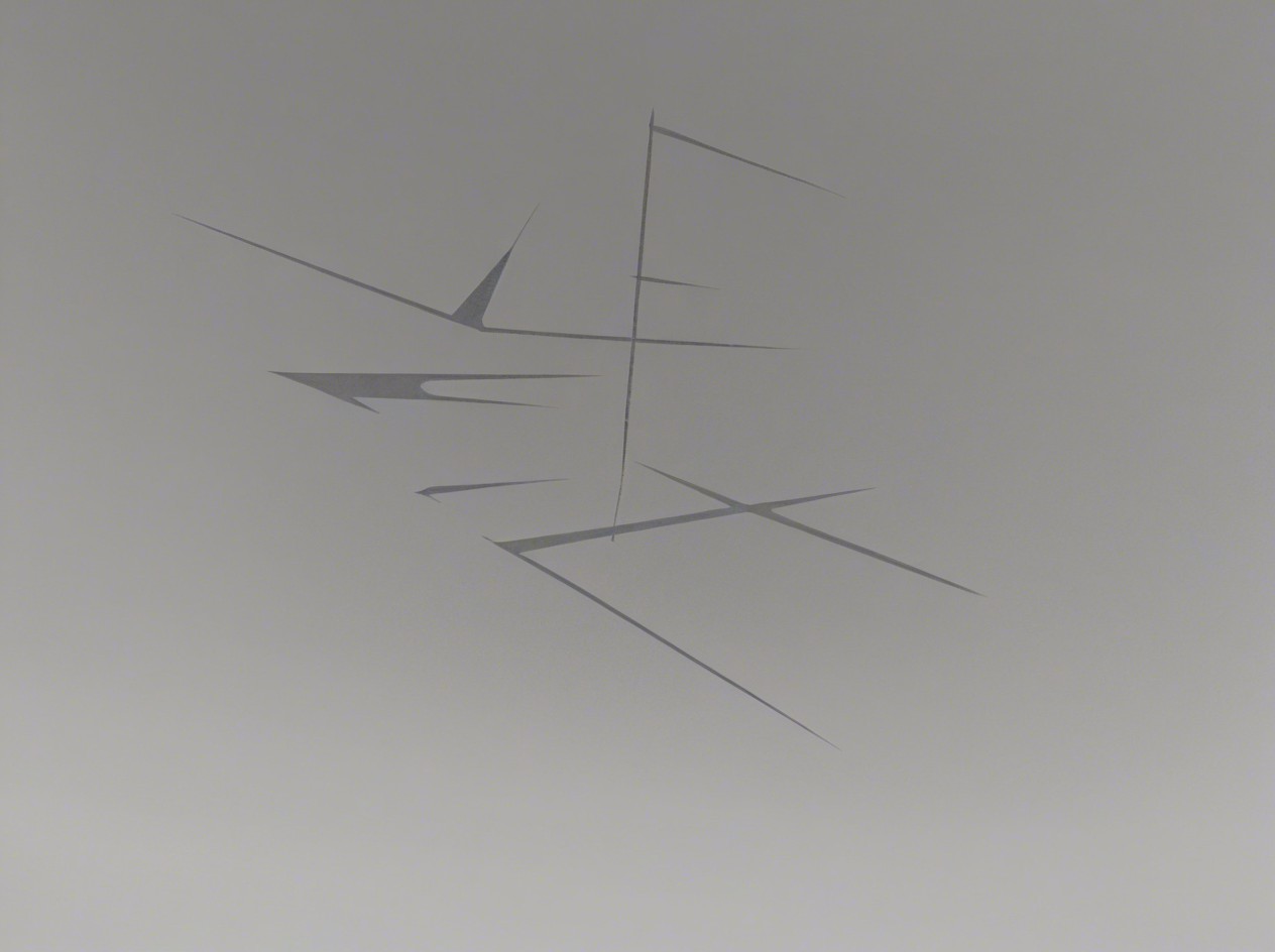 Abstract Grey Shapes on Light Grey Background