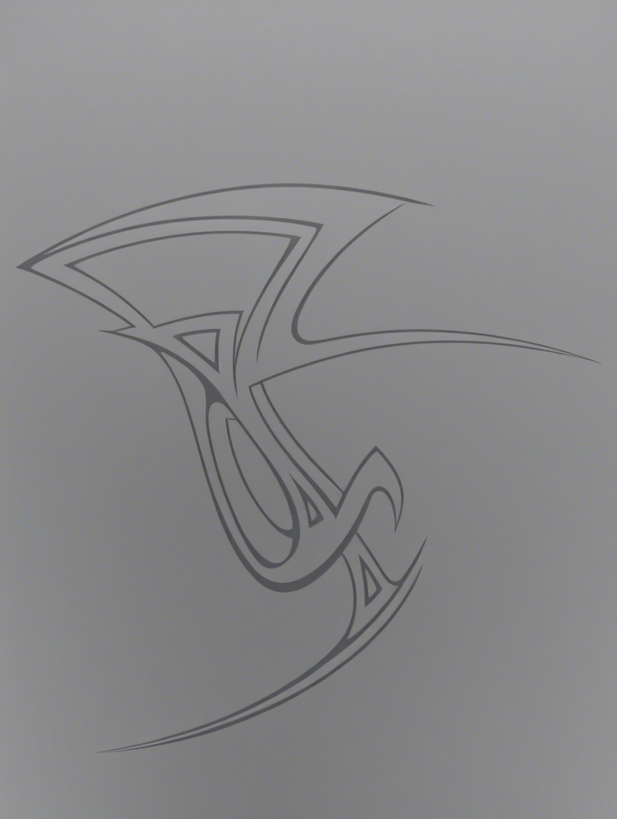 Abstract Design with Flowing Lines and Curves