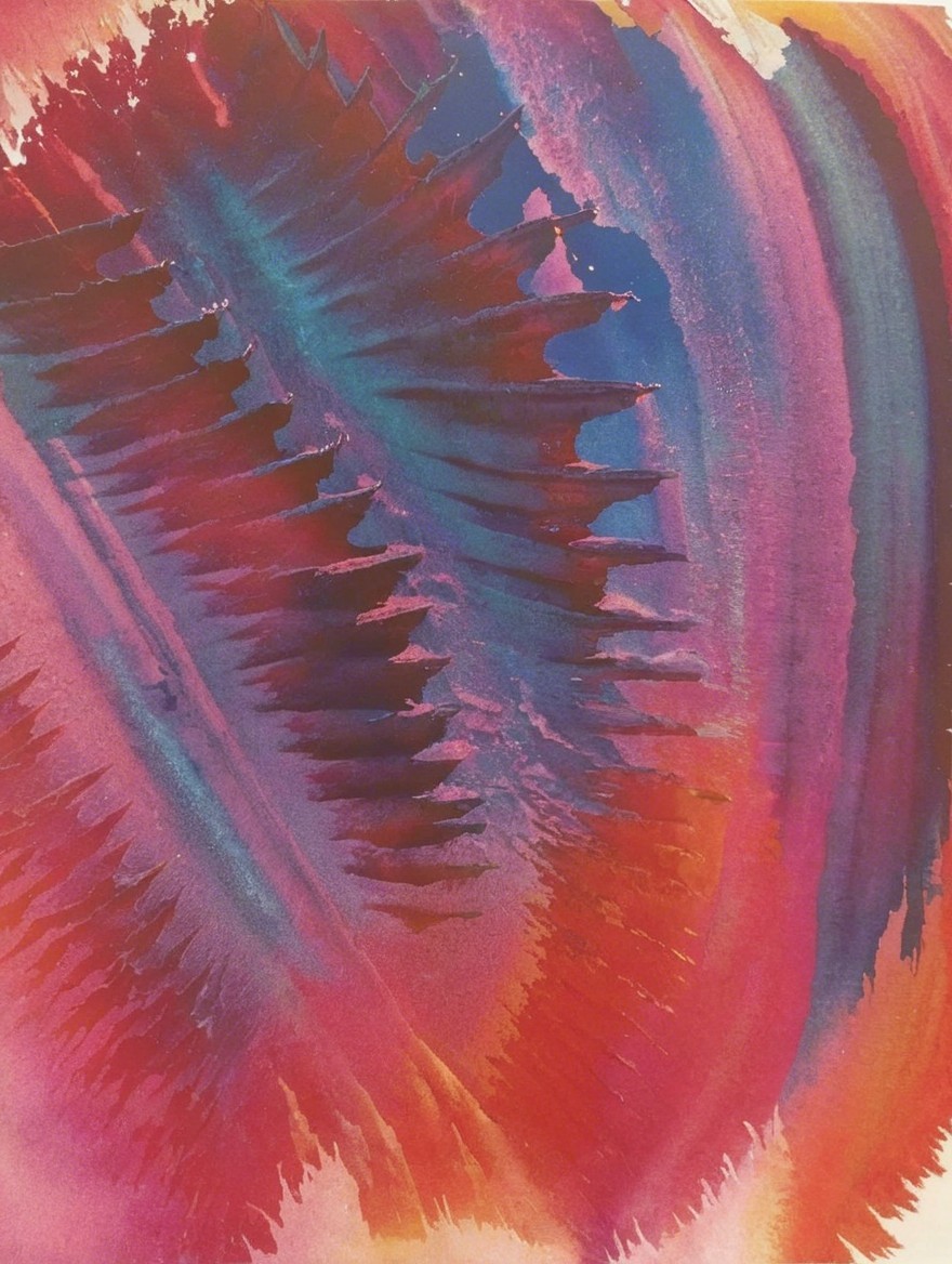 Vibrant Abstract Artwork with Swirling Patterns