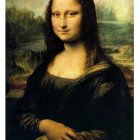 Portrait of a Woman in Classic Style with Landscape