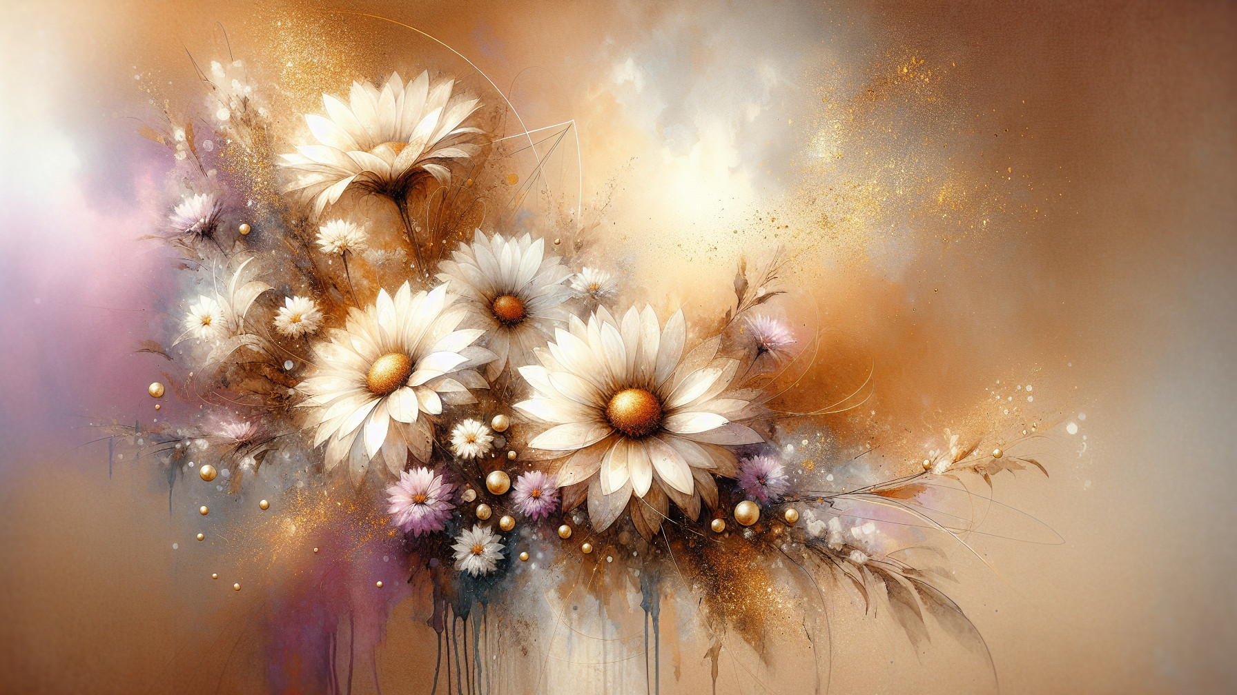 Vibrant Floral Arrangement with Daisies and Accents