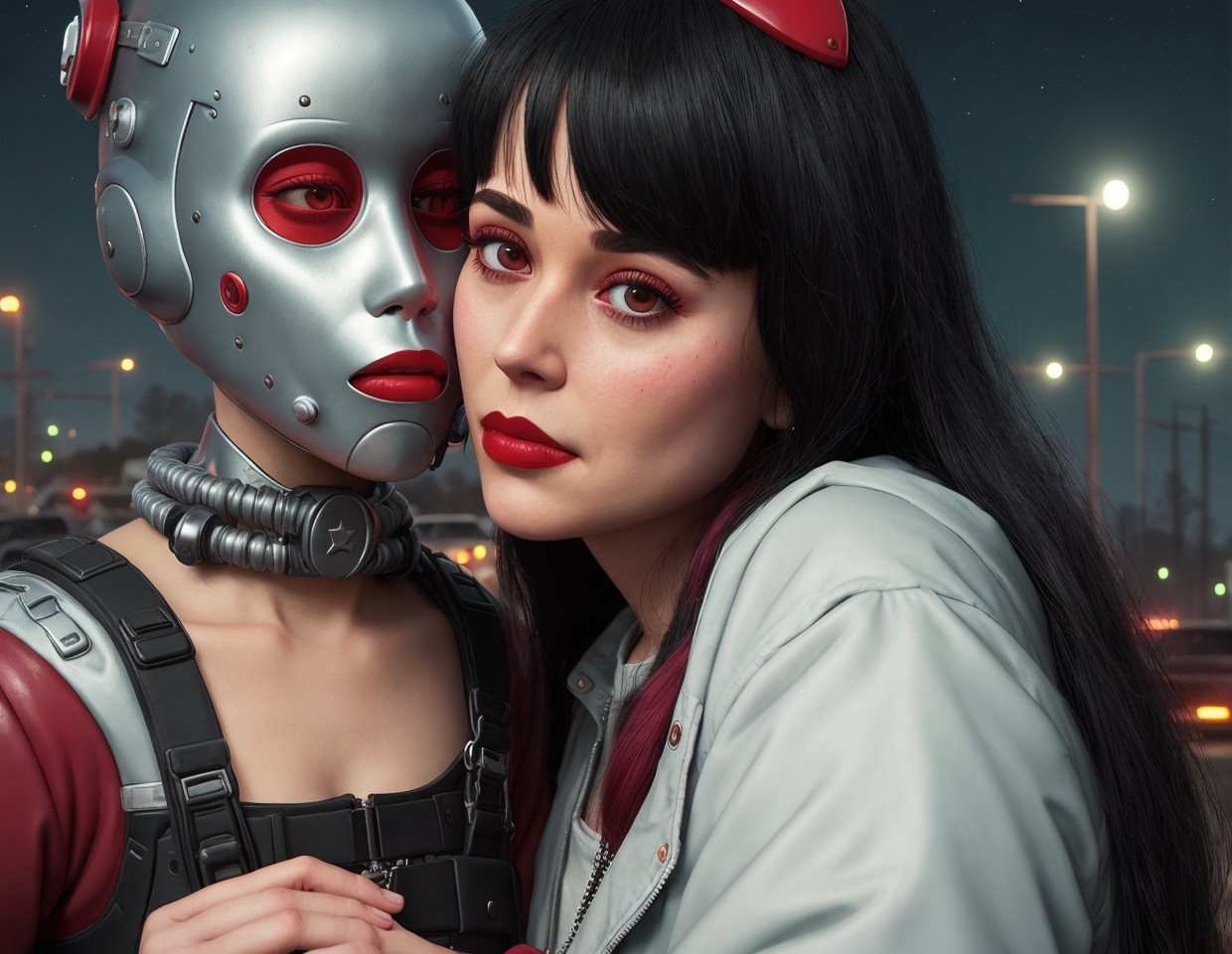 Contrast Between Human and Android in Embrace