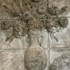 Ethereal Woman with Roses and Textured Background