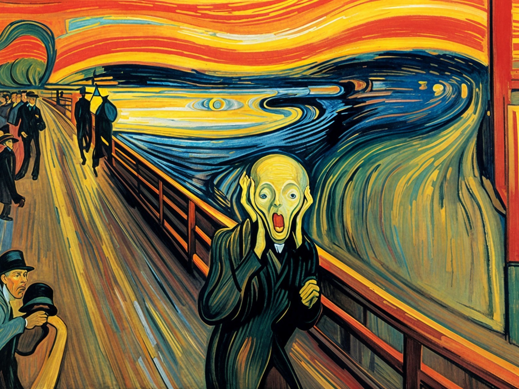 Iconic depiction of anguish in "The Scream" painting