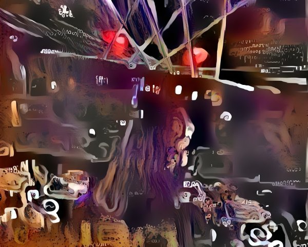 Abstract Digital Composition with Swirling Colors and Shapes