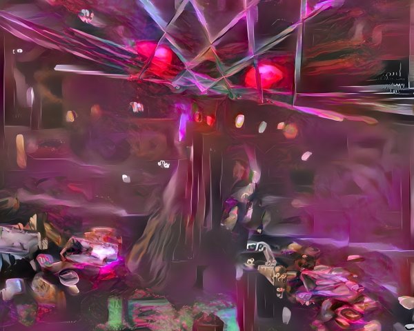 Abstract Scene with Vibrant Pink and Purple Hues