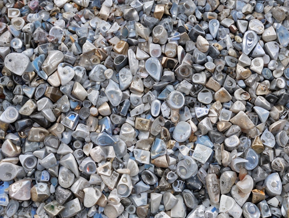 Collection of Polished Stones in Various Shades