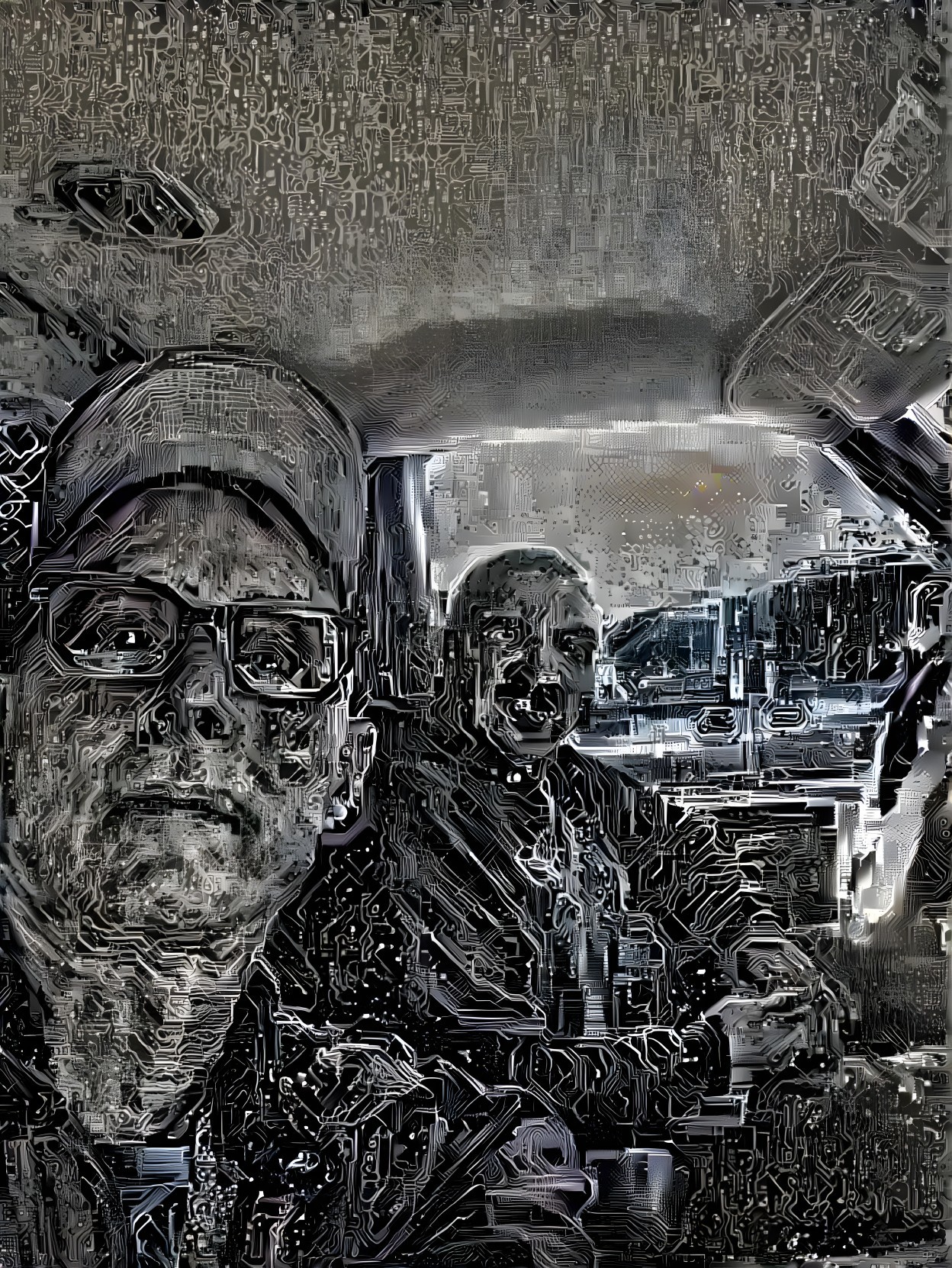 Abstract Patterns on Faces Inside a Vehicle
