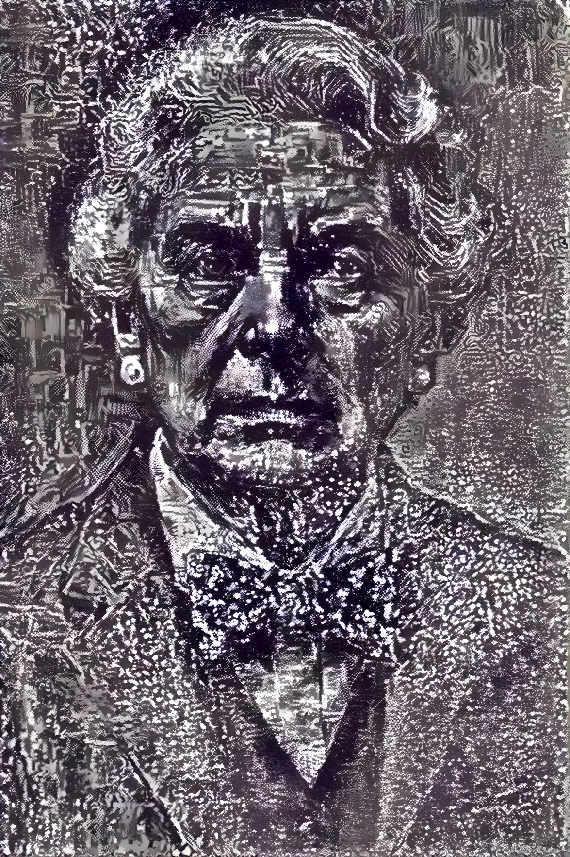 Monochromatic Portrait of a Distinguished Individual
