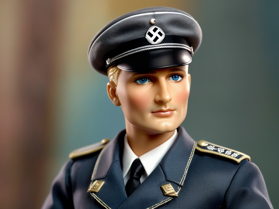 Collectible Action Figure in Historical Military Uniform