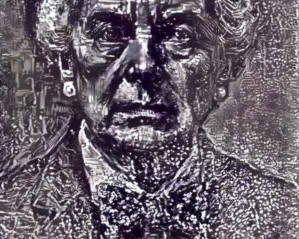Monochromatic Portrait of a Distinguished Individual