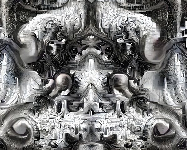 Abstract Black and White Patterns with Futuristic Aesthetic