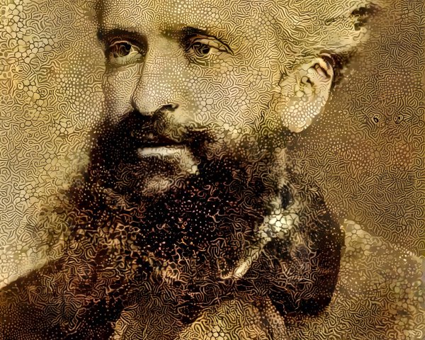 Vintage portrait of a man with a prominent beard