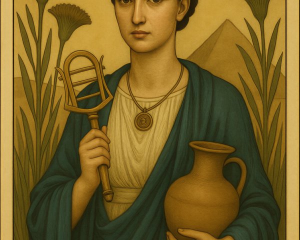 Portrait of a Woman in Ancient Egyptian Style