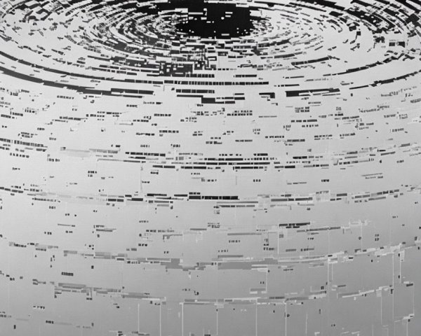 Abstract Design with Concentric Circular Ripples