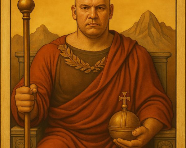 Description of The Emperor Tarot Card Design