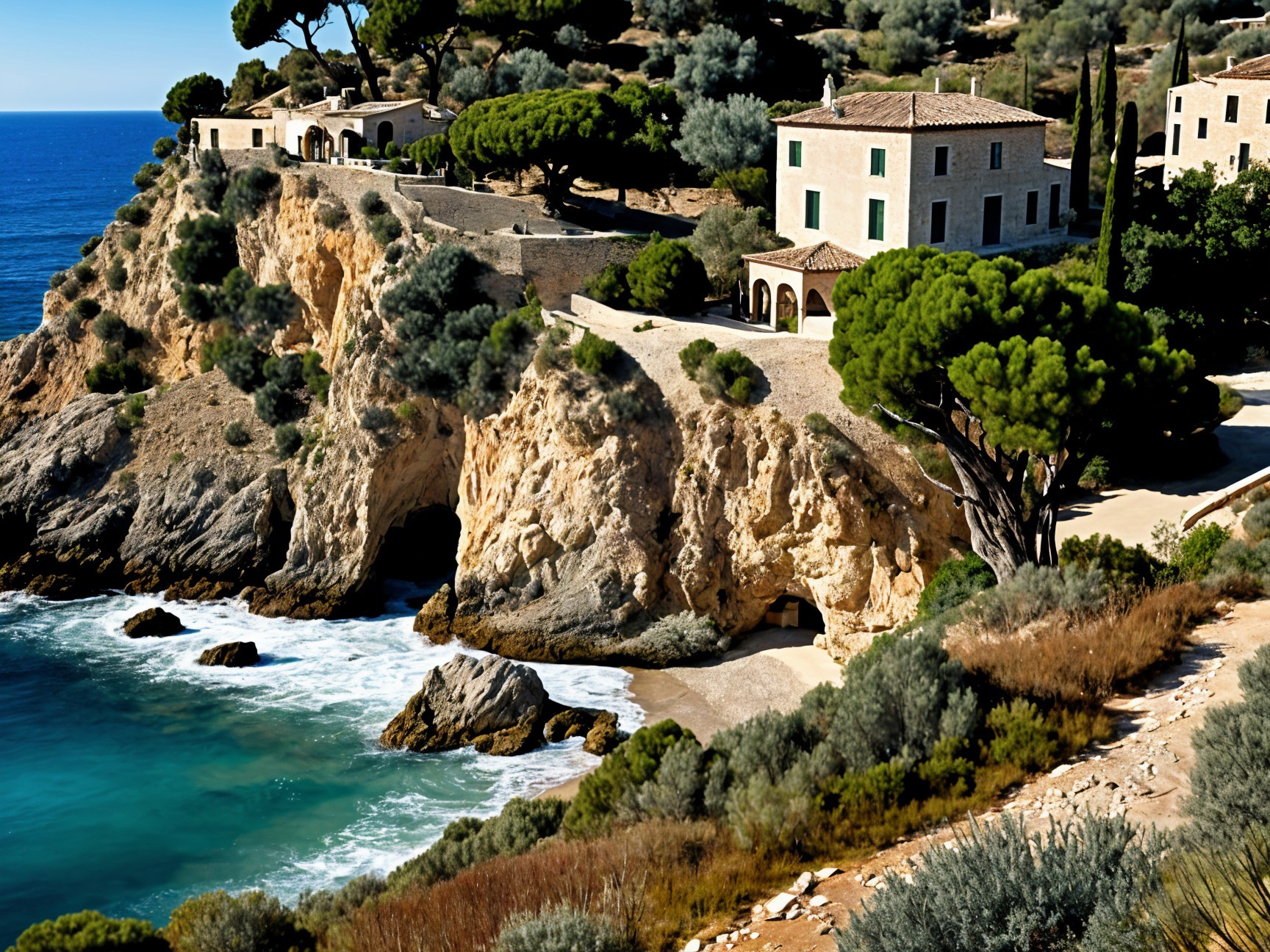Coastal Landscape of the Mediterranean Sea Overview