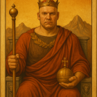 Description of The Emperor Tarot Card Design