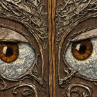 Detailed Owl with Vibrant Feathers and Intense Eyes