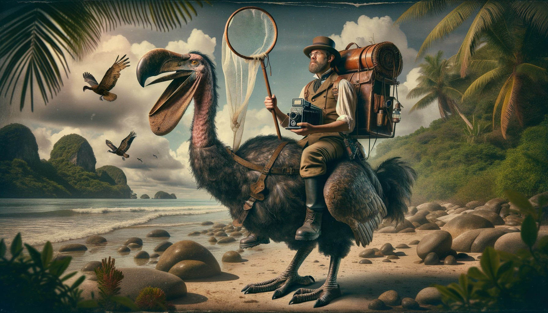 Vintage Explorer on Dodo Bird at Rocky Beach