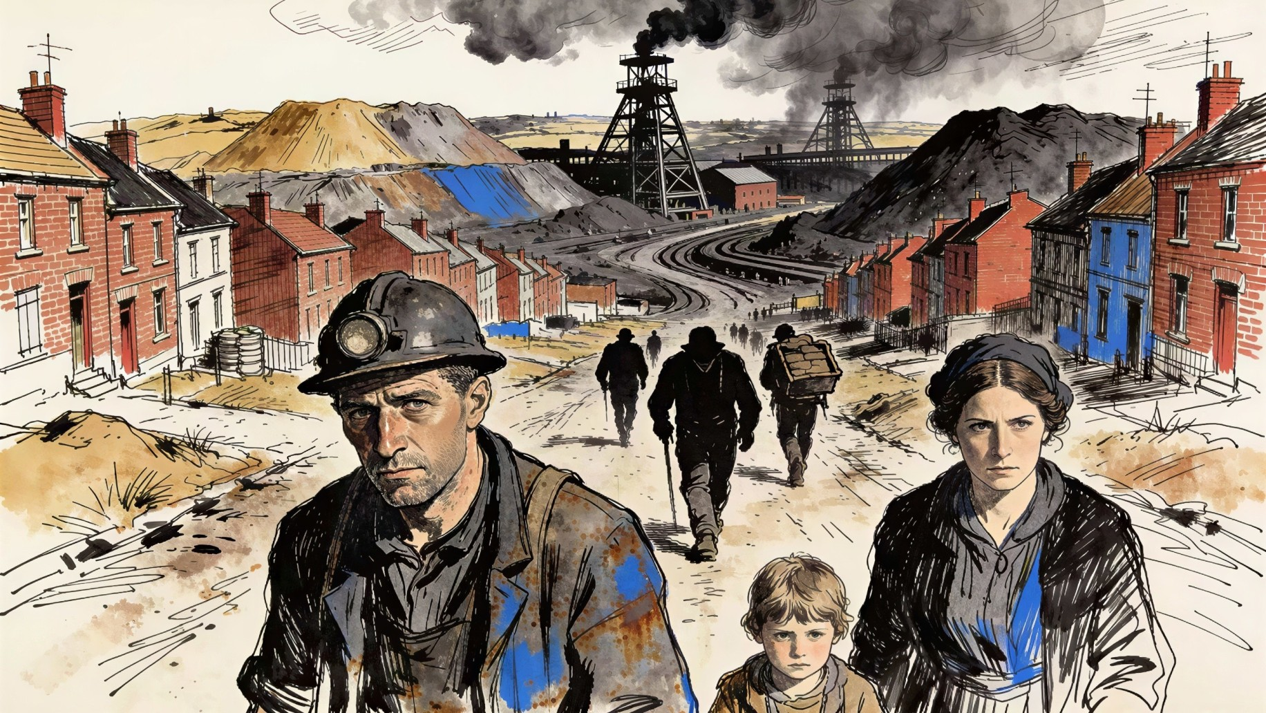 British Coal Miners' Lives and Industrial Landscape
