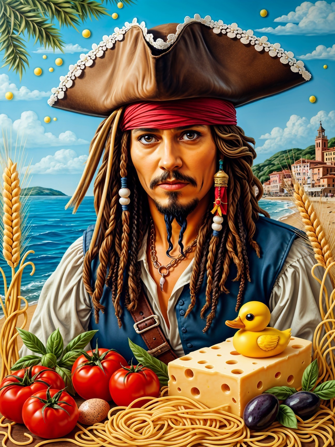 Pirate Feast by the Colorful Sea