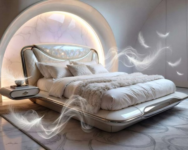 Elegant Modern White and Cream Bedroom Design Features