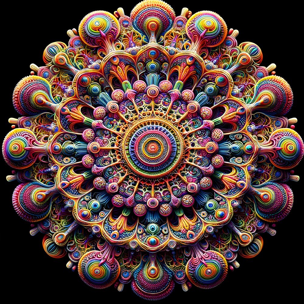 Colorful Mandala Design with Intricate Patterns