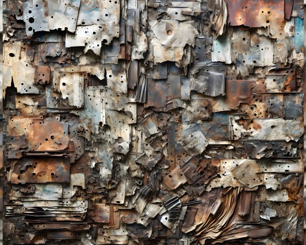 Metal Wall Background with Various Color Shades