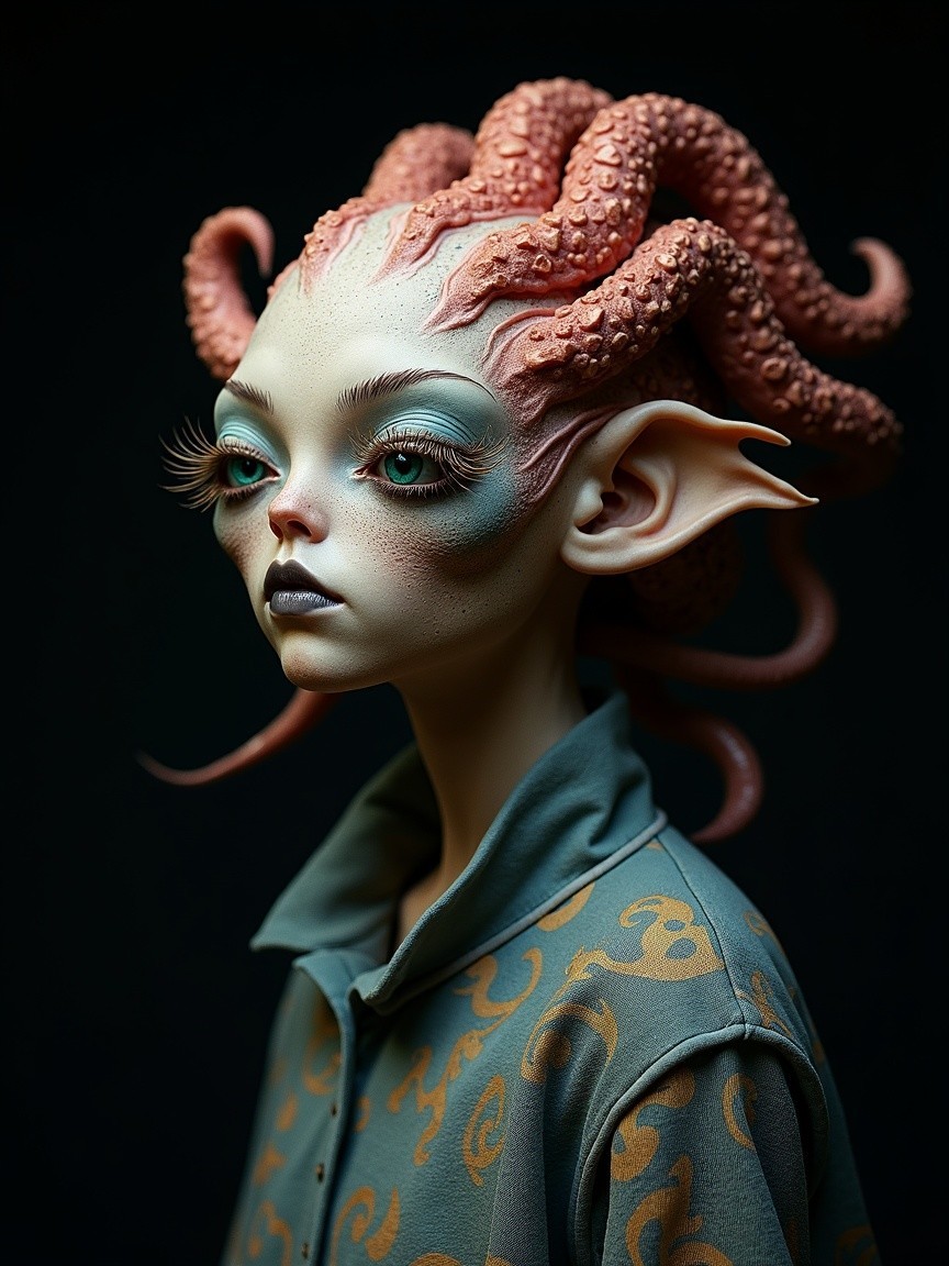 Fantastical Character with Unique Features and Style