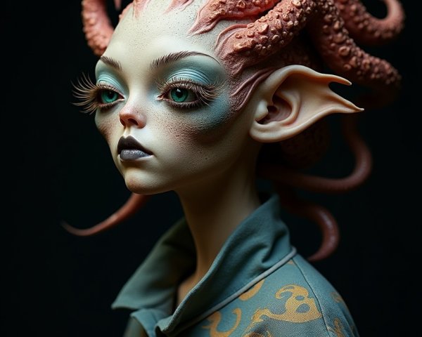 Fantastical Character with Unique Features and Style