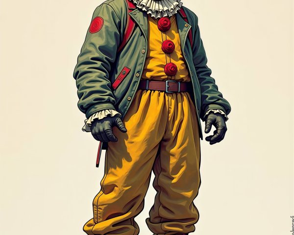 Pennywise-Inspired Clown Digital Illustration Details