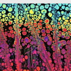 Abstract Design with Vibrant Colors and Flowing Patterns