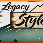 Stylized Landscape with Mountain and Rustic Typography